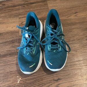 Asics Teal Sneakers with White Accents